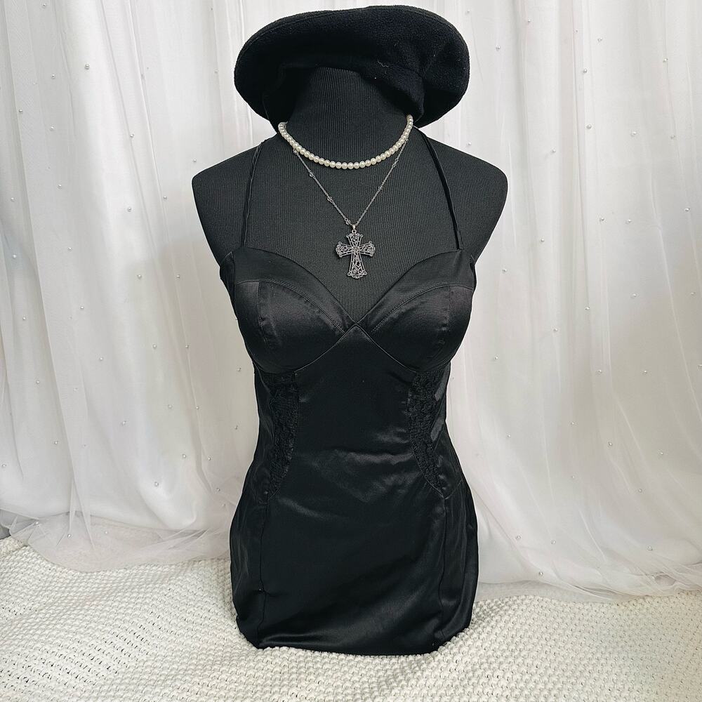 Black mini dress